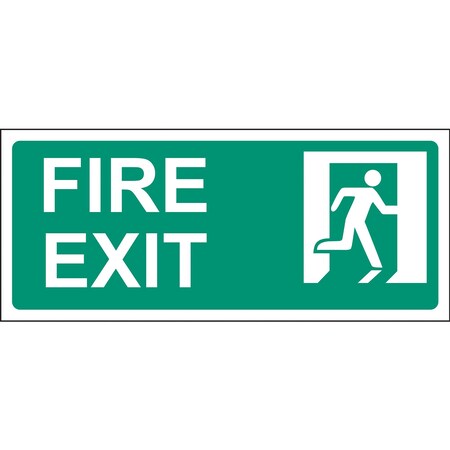 Hy-Ko Fire Exit Sign 6" x 14", 5PK A23011